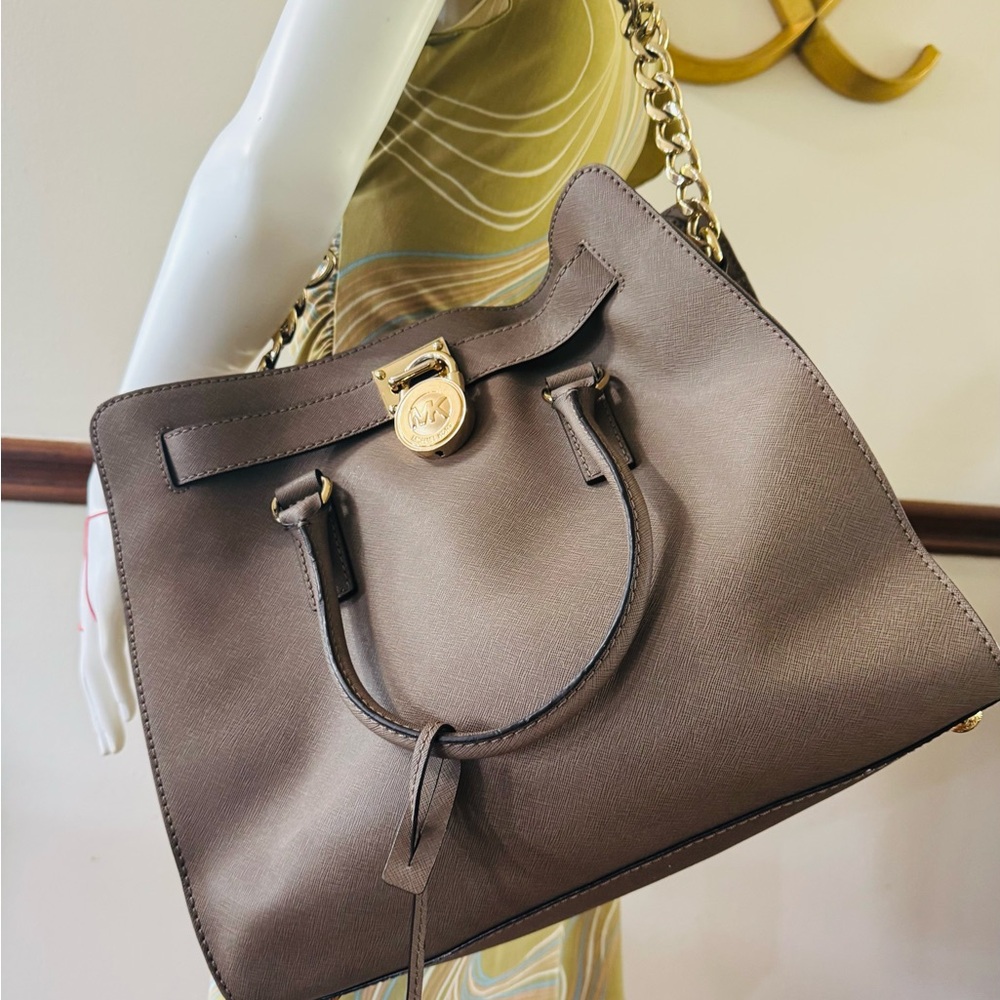 Michael Kors Hamilton Saffiano Leather Satchel Bag
